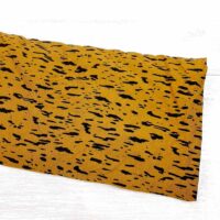 Ткань хлопок Турция 1,4м горчица с черным