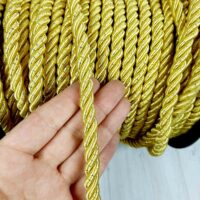 Шнур товстий для штор та меблів 1см №4600-1105 золото