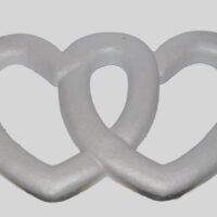 Заготовка із пінопласту Серце подвійне 20*28мм