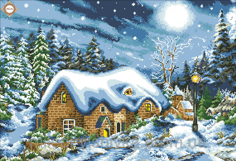 Миледи СЛ-2029 Зимняя радость 2, схема под бисер