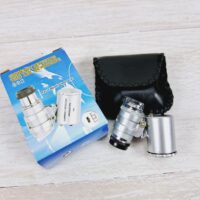 Лупа микроскопическая с подсветкой, фокус 60-х кратное увеличение 9882