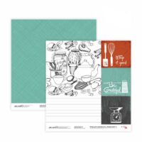 Бумага для скрапбукинга 200г/м2 30,5*30,5см двуст. Recipe book 4