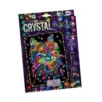 CRYSTAL MOSAIC Набір Мозаїка із кристалів Котик DT crmk-01-02