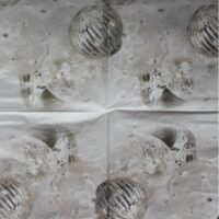 Салфетки для декупажа 33*33см 1425 Шарики, серебро