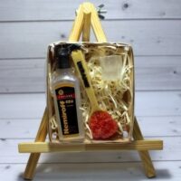 Мыло ручной работы Бутылка водки, рюмка, ложка с красной икрой