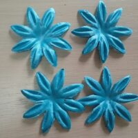 Цветы-заготовки пресс 5 см голубые 6480