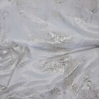 Стрейч со звериным принтом белый 1,5м