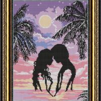 Фея Вышивки ВП-85 Влюбленные, схема под бисер