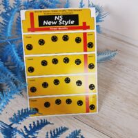 Кнопка пришивна 8мм пластик чорна 1шт 2004