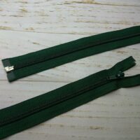 Молния разъемная, витая, Т5, 65см, нейлон, 0890 темная зелень
