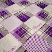 Хлопковая ткань (бязь Gold) 220см Яблочко сирень