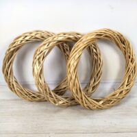 Основа для вінка з лози 20см, сіра М19