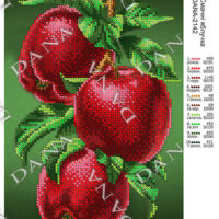 ДАНА-2142 Вкусные яблоки, схема под бисер