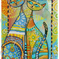 ДАНА-2268 Котики, схема под бисер