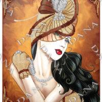 ДАНА-3223 Загадочная дама, схема под бисер