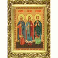 Конек НИК 9103 Гурий, Самон и Авив, схема для вышивки бисером