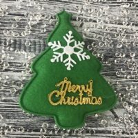 Декор текстильный Елка зеленая 8,8см 185188