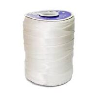 Коса бейка атласна 16мм біла (рулочка) 23253