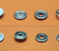 Кнопка трикотажна 9,5мм 20шт BABY біла з закритим капелюшком