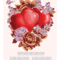 ЮМА 411 Мгновение любви, схема под бисер