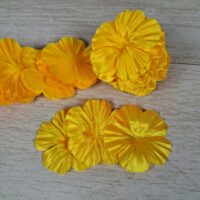 Мак прес-заготовка 5см 10шт яскраво-жовтий