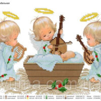 ЮМА 471 Ангельская колыбельная, схема под бисер