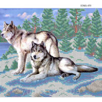 ЮМА 459 Волки, схема под бисер