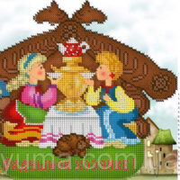 ЮМА 455 Радушной хозяйке, схема под бисер