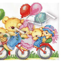 ДАНА-168 Семья медведей, схема под бисер