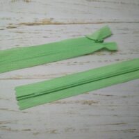 Молния потайная неразъемная, витая, Т3, 18см, нейлон, 0955 мята