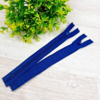 Молния потайная неразъемная, витая, Т3, 18см, нейлон, 0336 темно-синий