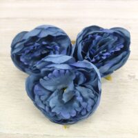 Квітка півонії сатинова 9-10см Синьо-блакитна М169