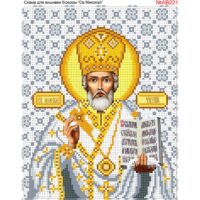 Бісер Арт Схема для вишивки бісером або нитками Миколай Чудотворець АВ221
