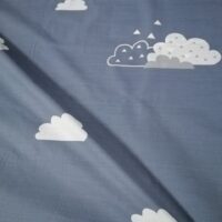 Хлопковая ткань (бязь Gold) 220см Тучки