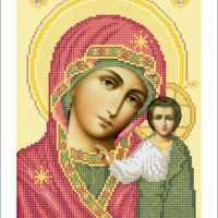 Золотая подкова ЗПО-028 Иикона Б.Матери, схема под бисер