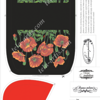 Тела Артис СТ-004 (3) Маковая феерия, схема под бисер