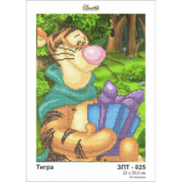 Золотая подкова ЗПТ-025 Тигра, схема под бисер