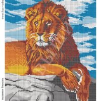 Фея Вышивки ВП-400 Царь зверей, схема под бисер