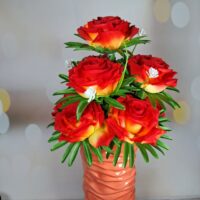 Букет Троянд відкритий 9гіл 50*10см М-739
