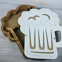 ПА-К-44 Коробка Пивная кружка белая 39*30*6,5см
