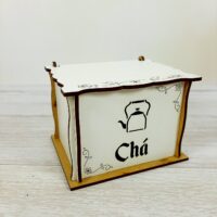 ПА-К-006-1 Коробка белая для чая Cha 13*9*10см