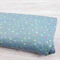 Ткань хлопок Турция 1,5м звездочки на сером