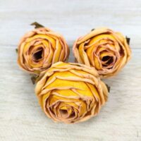 Квітка троянди "Сухоцвіт" 5*5см 310150-14 жовтий