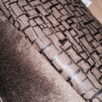 Ткань Искувственный замш 1,6м коричневий на хутрі двусторонній