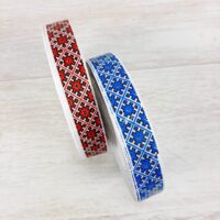 Репс 1,5см орнамент ромб 3005