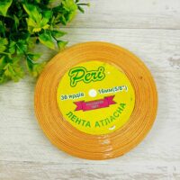 Стрічка атласна 16мм 33м 060 Старого золота світлий 31717