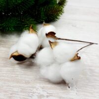 Бавовна стабілізована на ніжці 15см кольорова 3954