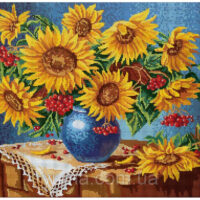 ЮМА 29 Подсолнухи и калинка, схема под бисер