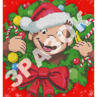 ЮМА 4137 Веселая обезьянка, схема под бисер