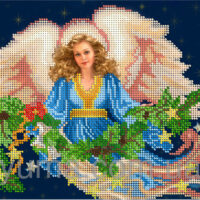 ЮМА 483 Зимняя фея, схема под бисером